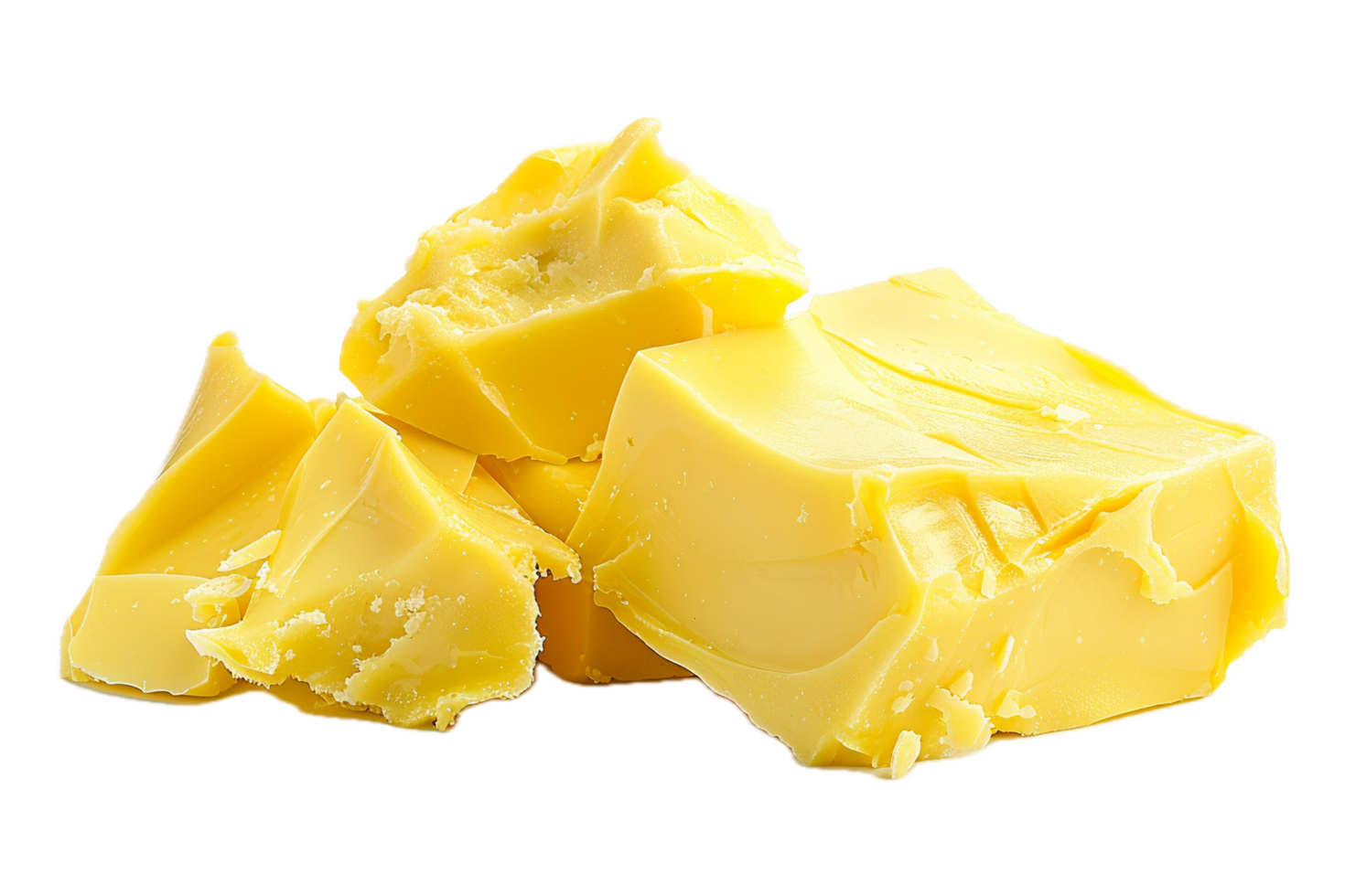 AI generated Smooth Yellow Butter Cream Texture png