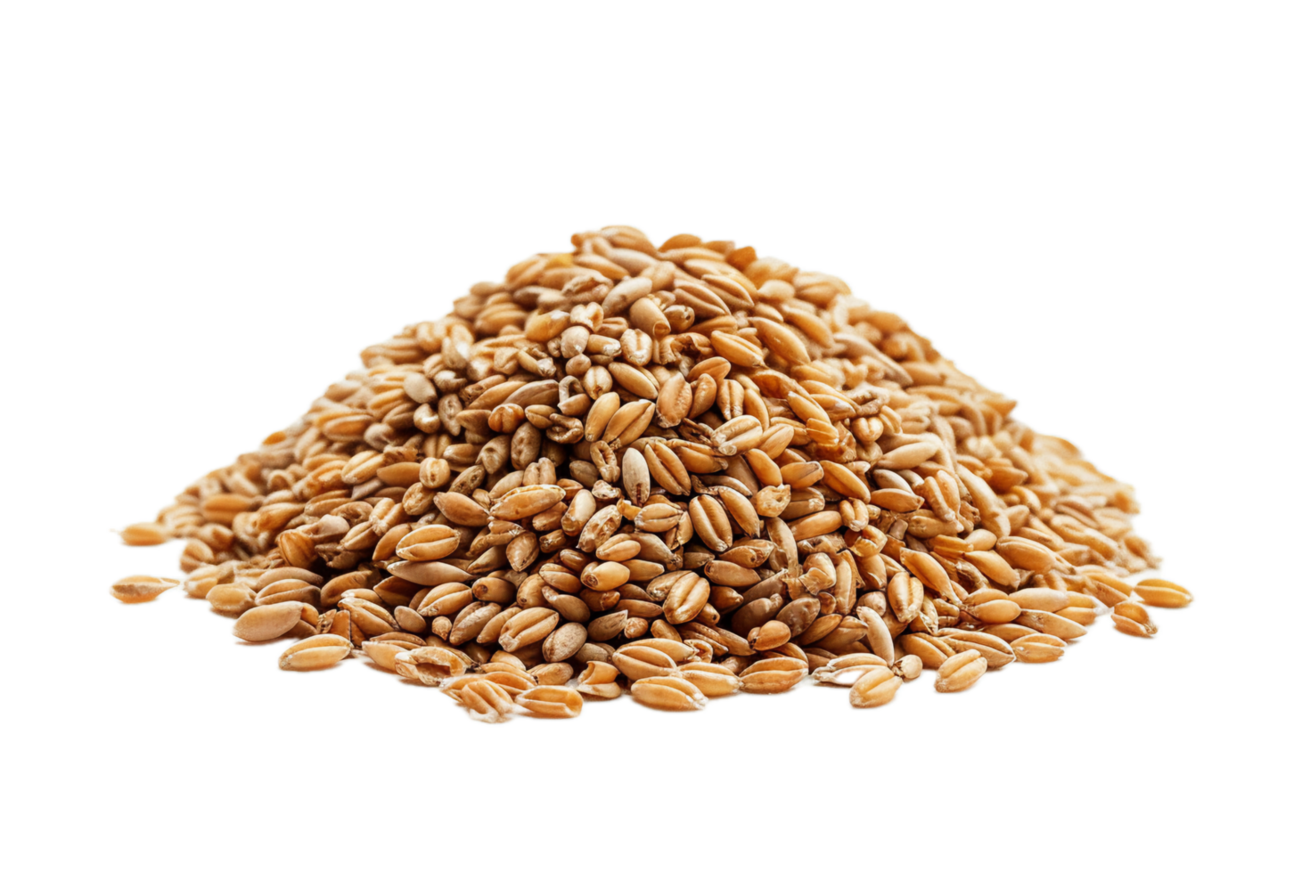 ai généré pile de entier grain blé graines png