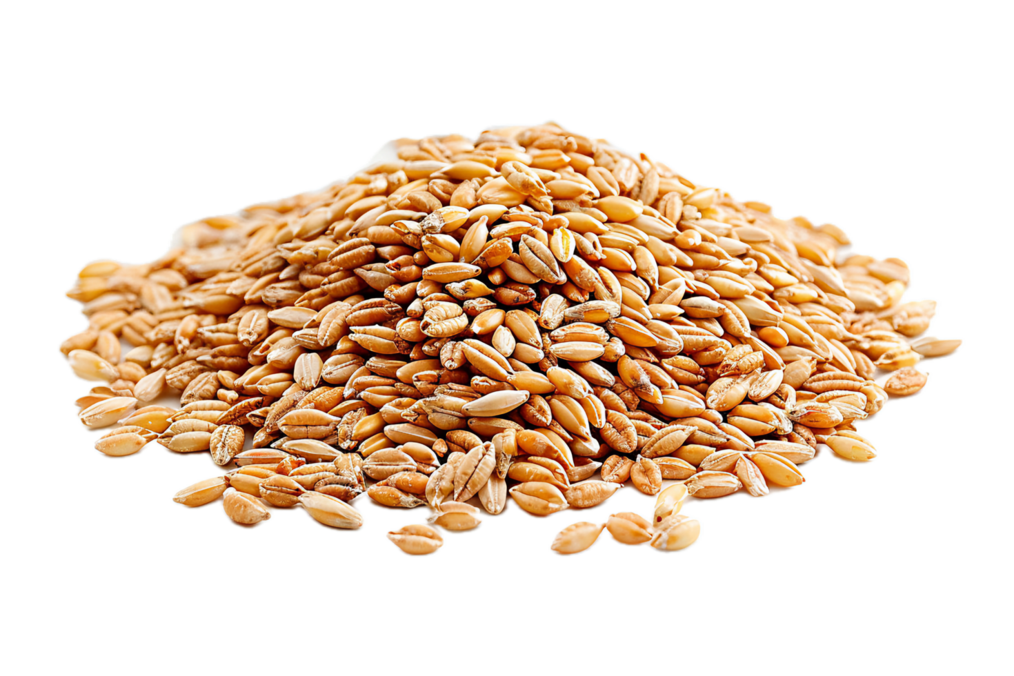 AI generated Pile of Whole Grain Wheat Kernels png