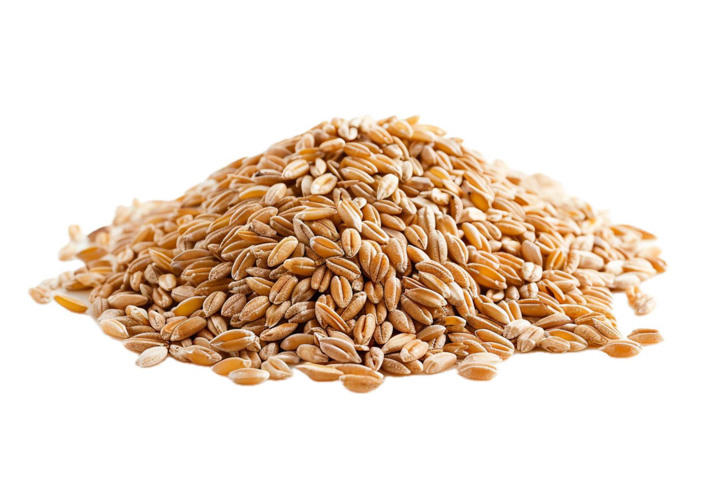 ai gerado pilha do todo grão trigo grãos png