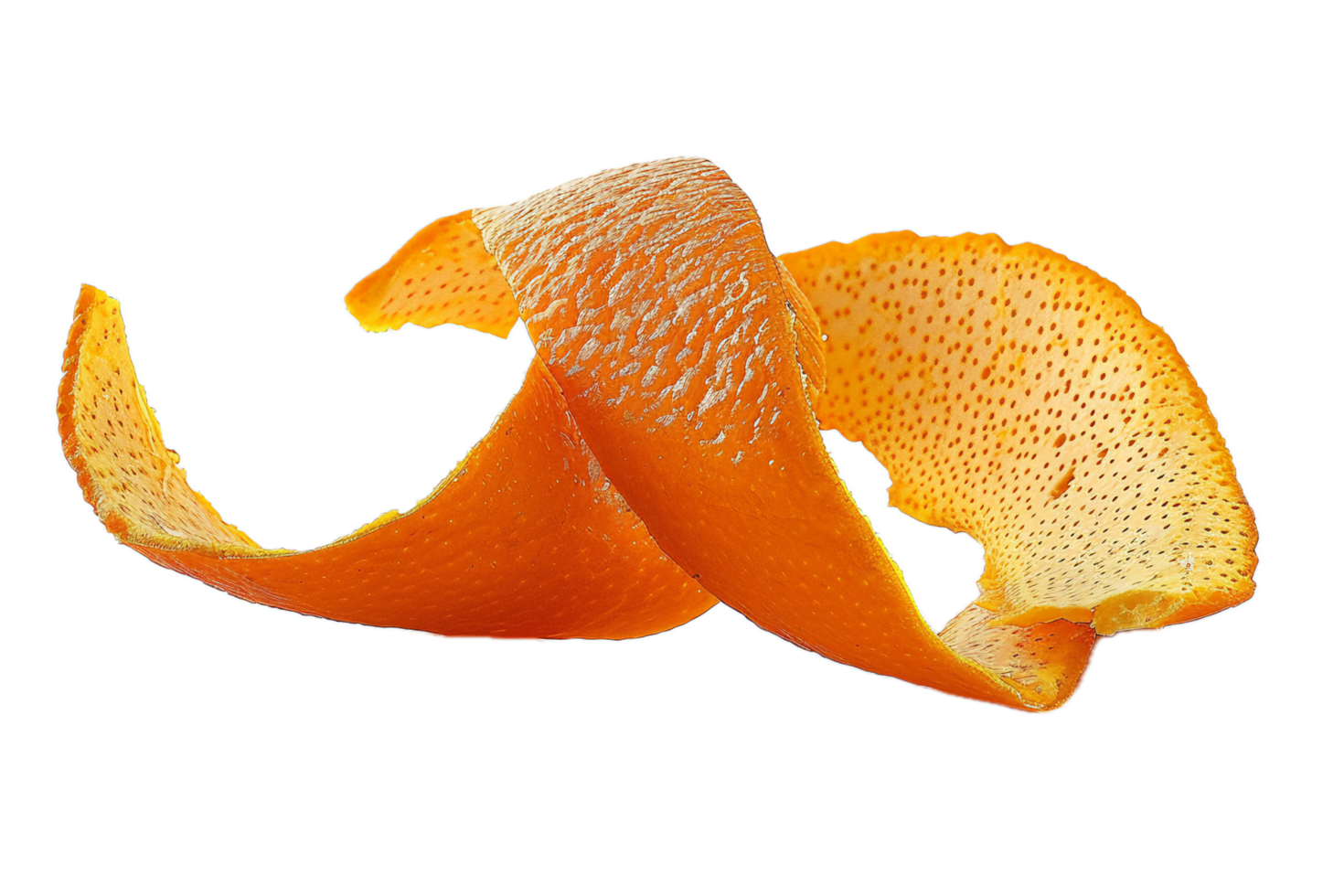 ai gerado laranja descasca rodopio png