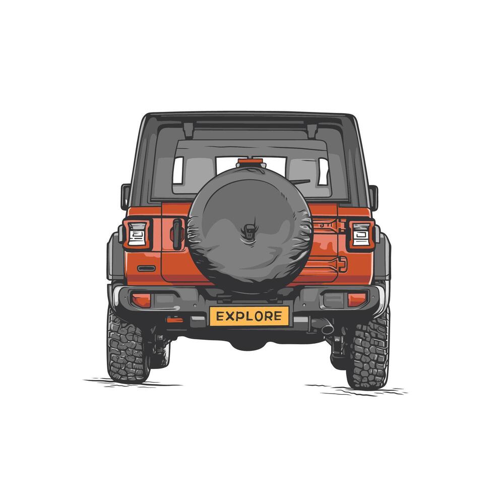 Off-road vehicle. Vector illustration isolated on a white background