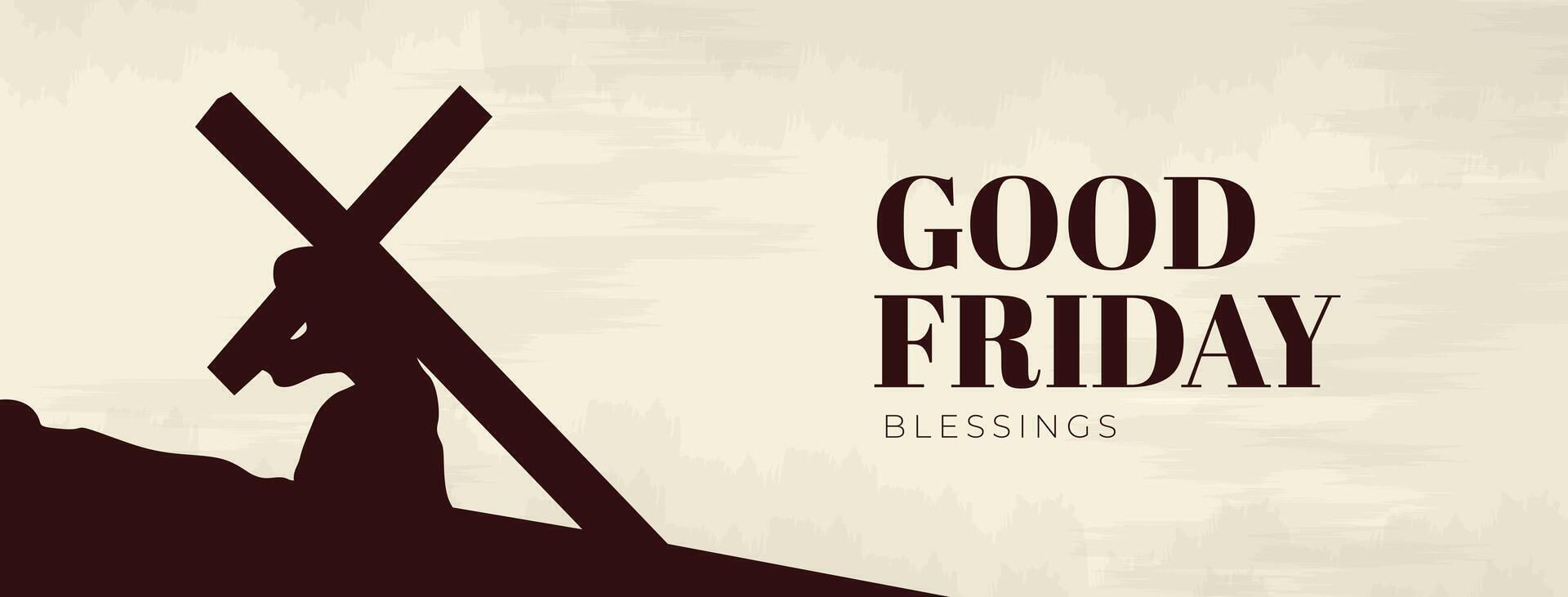 Good Friday Peace of Holy Week Social Media Post, Web Banner, Status, Story vector