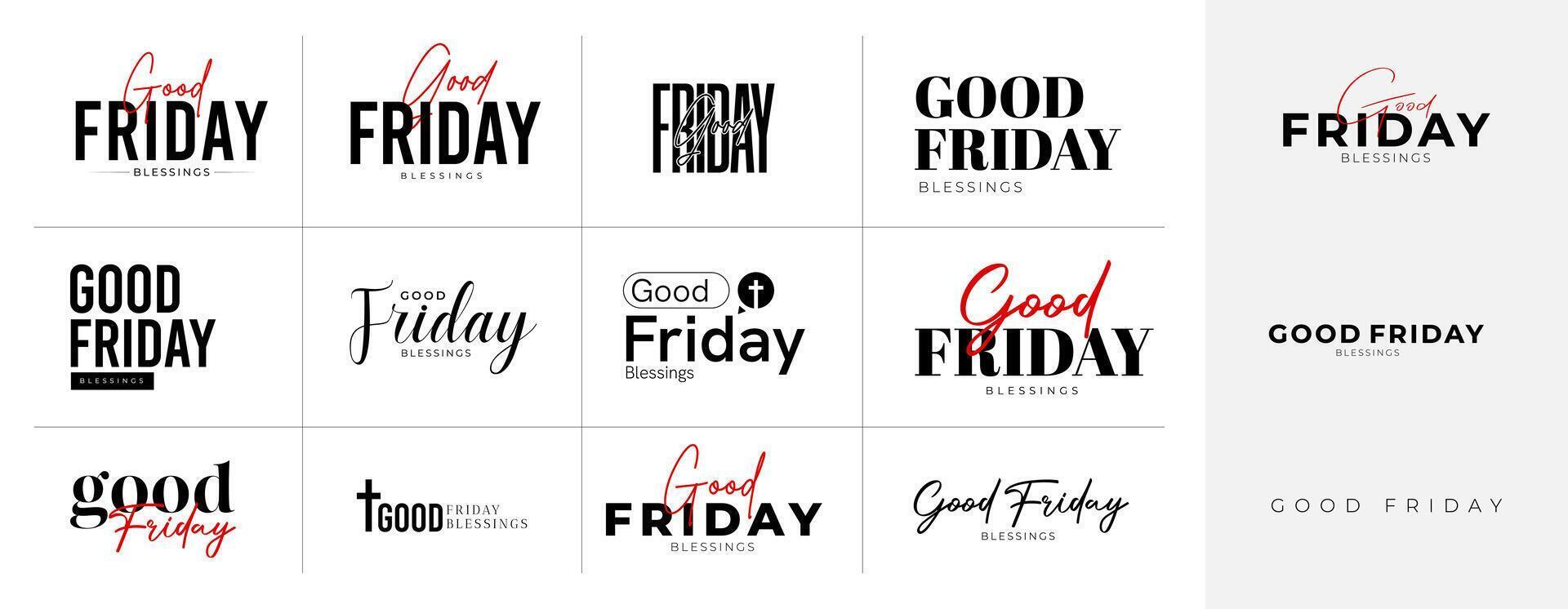 Good Friday Peace of Holy Week Social Media Post, Web Banner, Status, Story vector