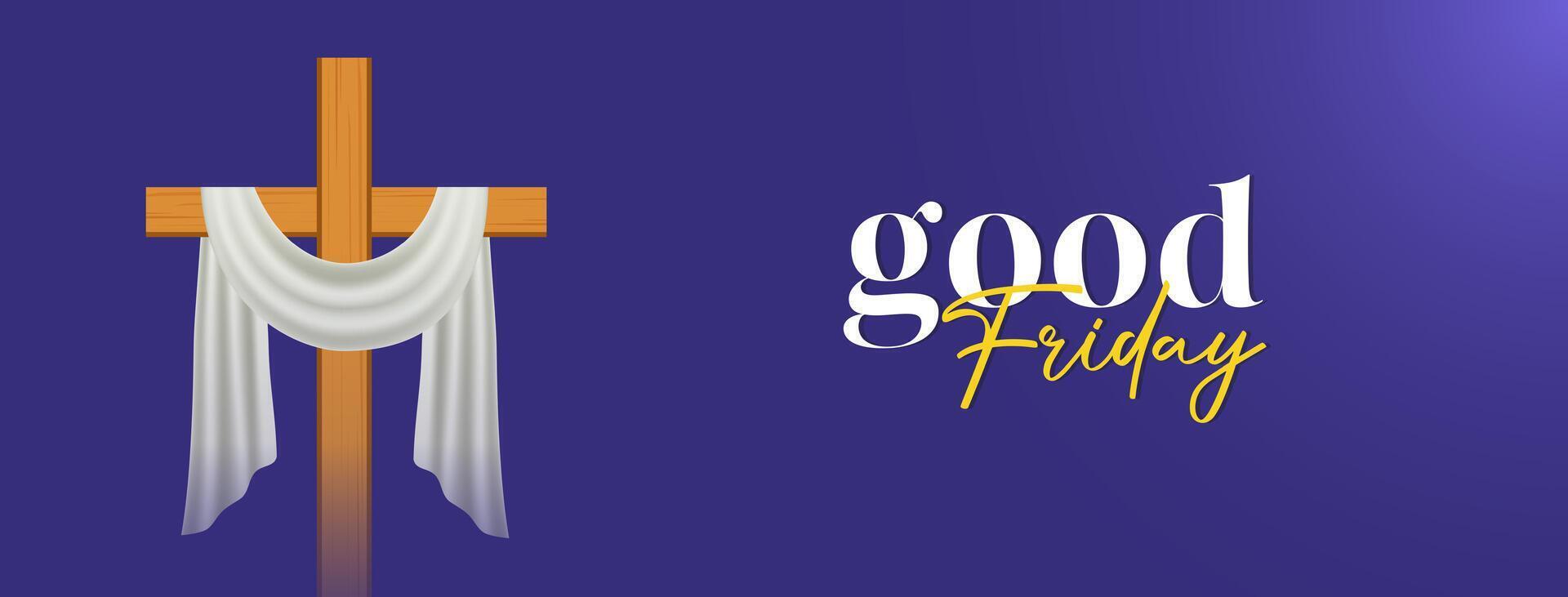 Good Friday Peace of Holy Week Social Media Post, Web Banner, Status, Story vector