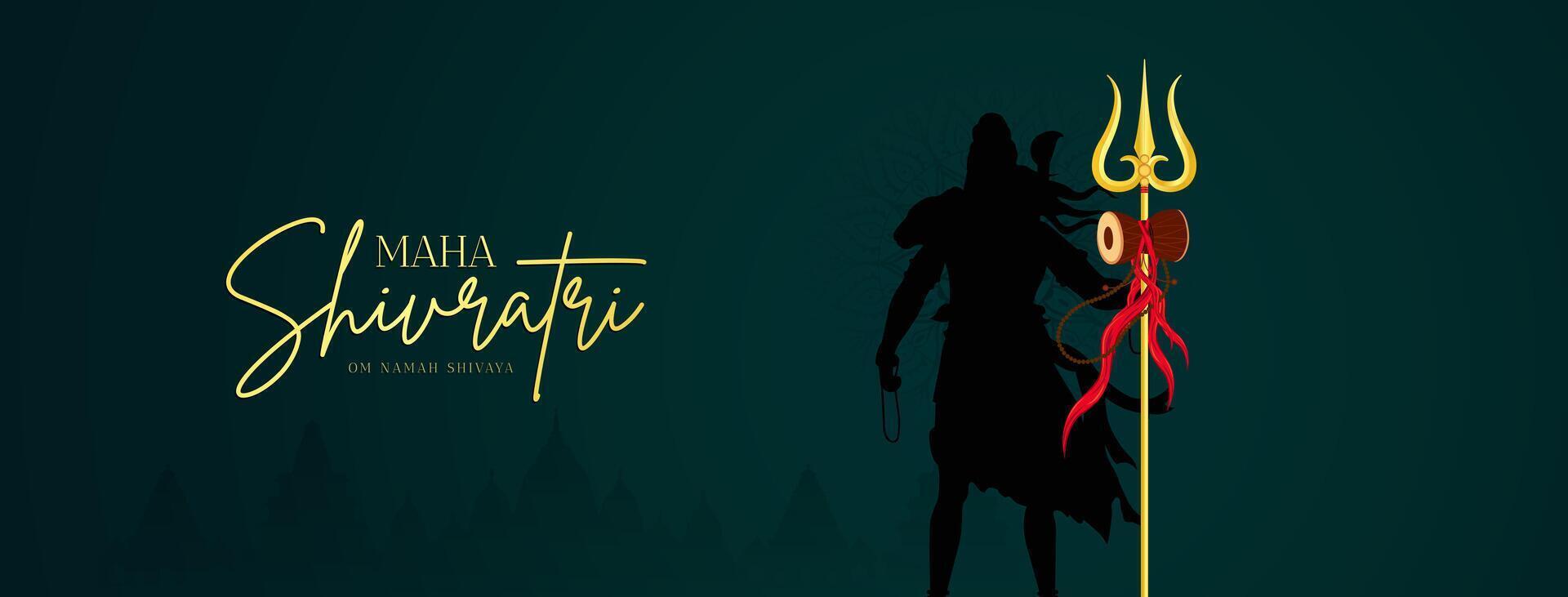 Happy Maha Shivratri Social Media Post vector