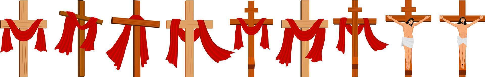 Good Friday Peace of Holy Week Social Media Post, Web Banner, Status, Story vector