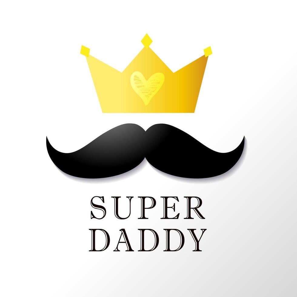 Father's Day greetings. Gift logo. vector