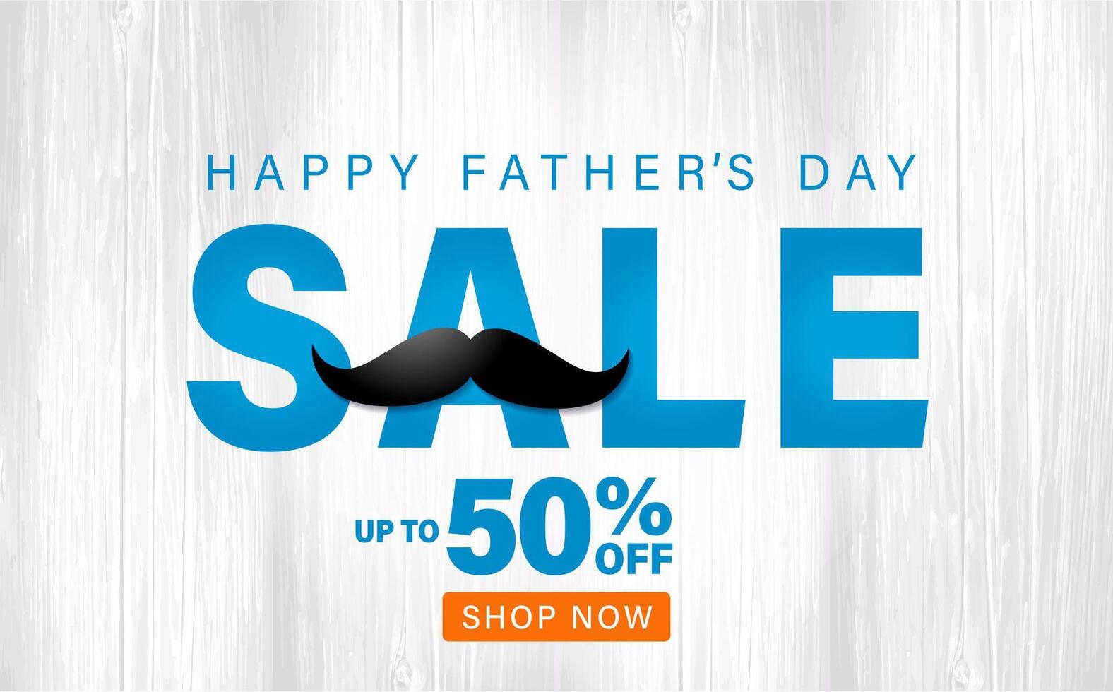 Father's Day Sale card. Coupon design. vector