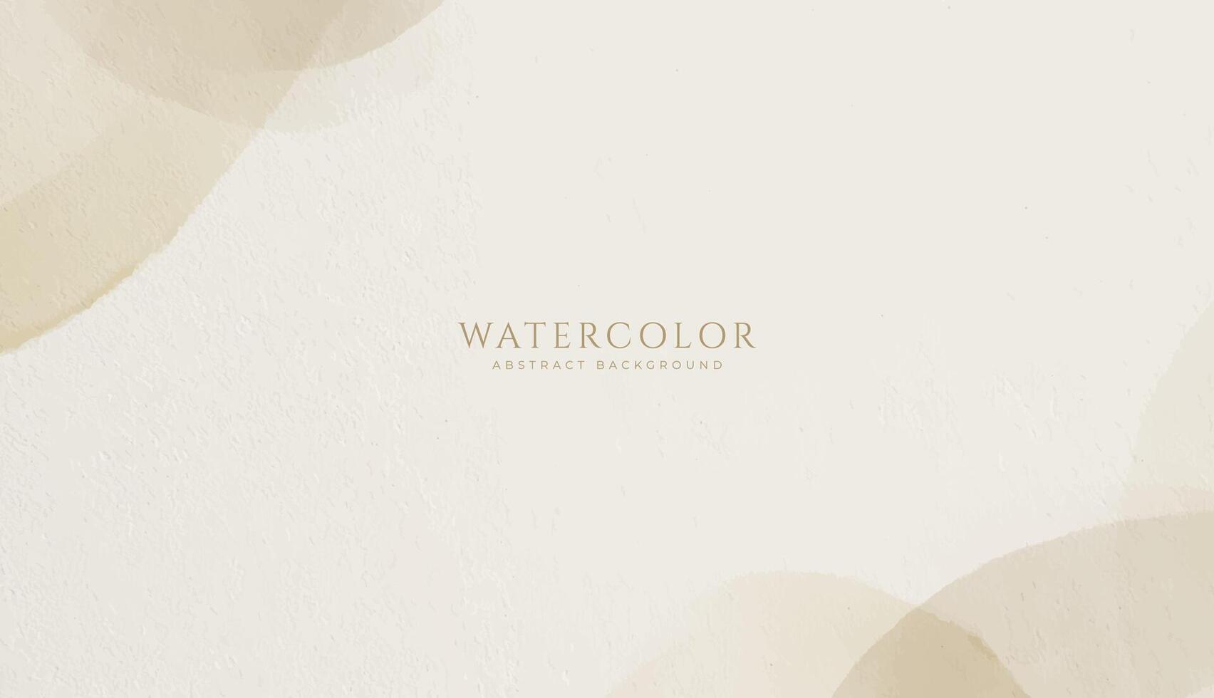 Abstract horizontal watercolor background. Neutral light brown beige colored empty space background illustration vector