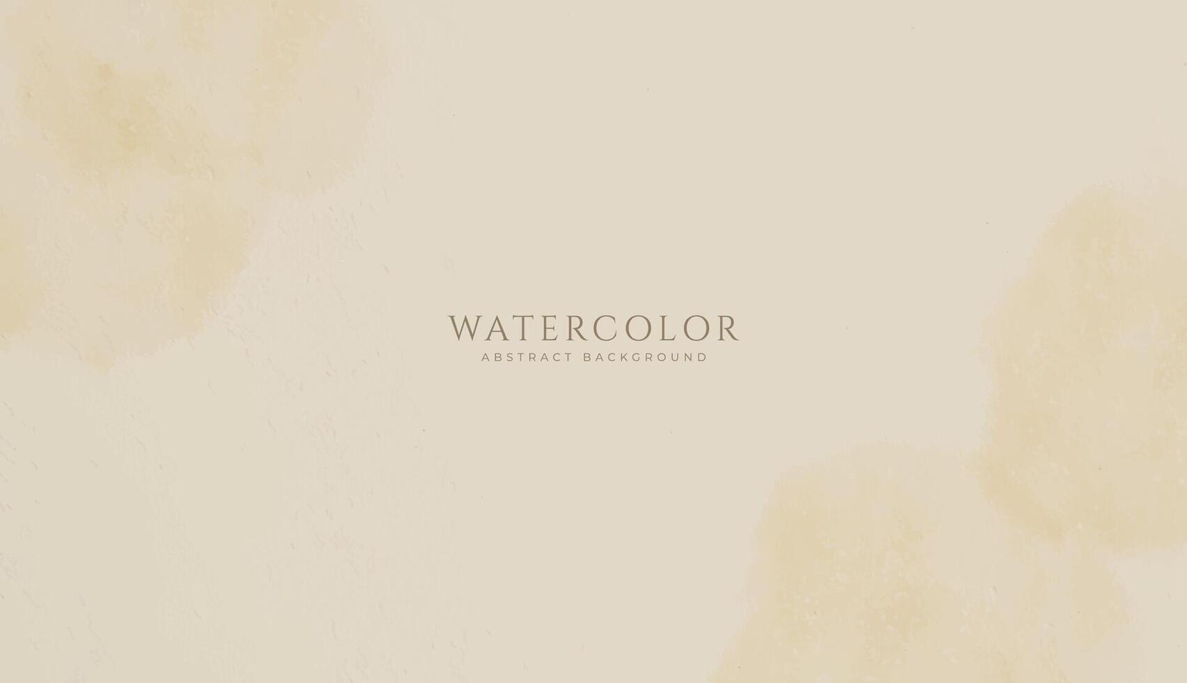 Abstract horizontal watercolor background. Neutral light beige colored empty space background illustration vector