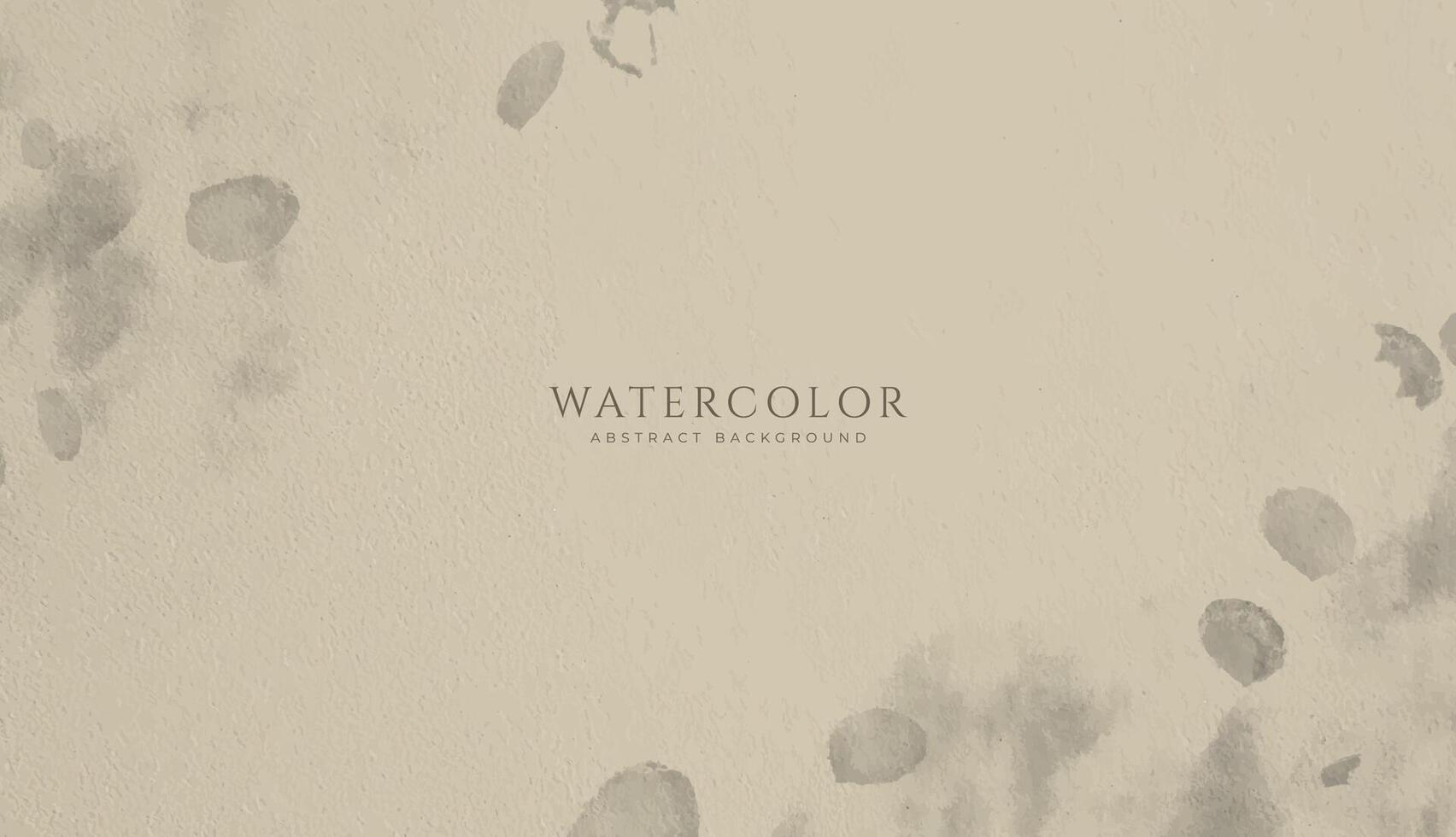 Abstract horizontal watercolor background. Neutral light brown colored empty space background illustration vector