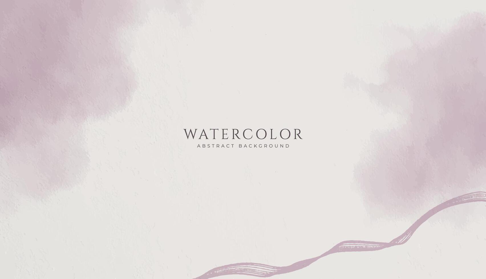 Abstract horizontal watercolor background. Neutral light purple colored empty space background illustration vector