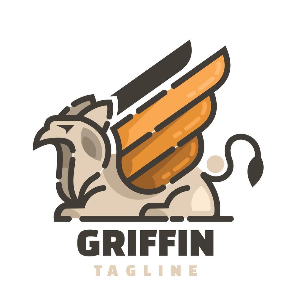 griffin character logo mascot vector