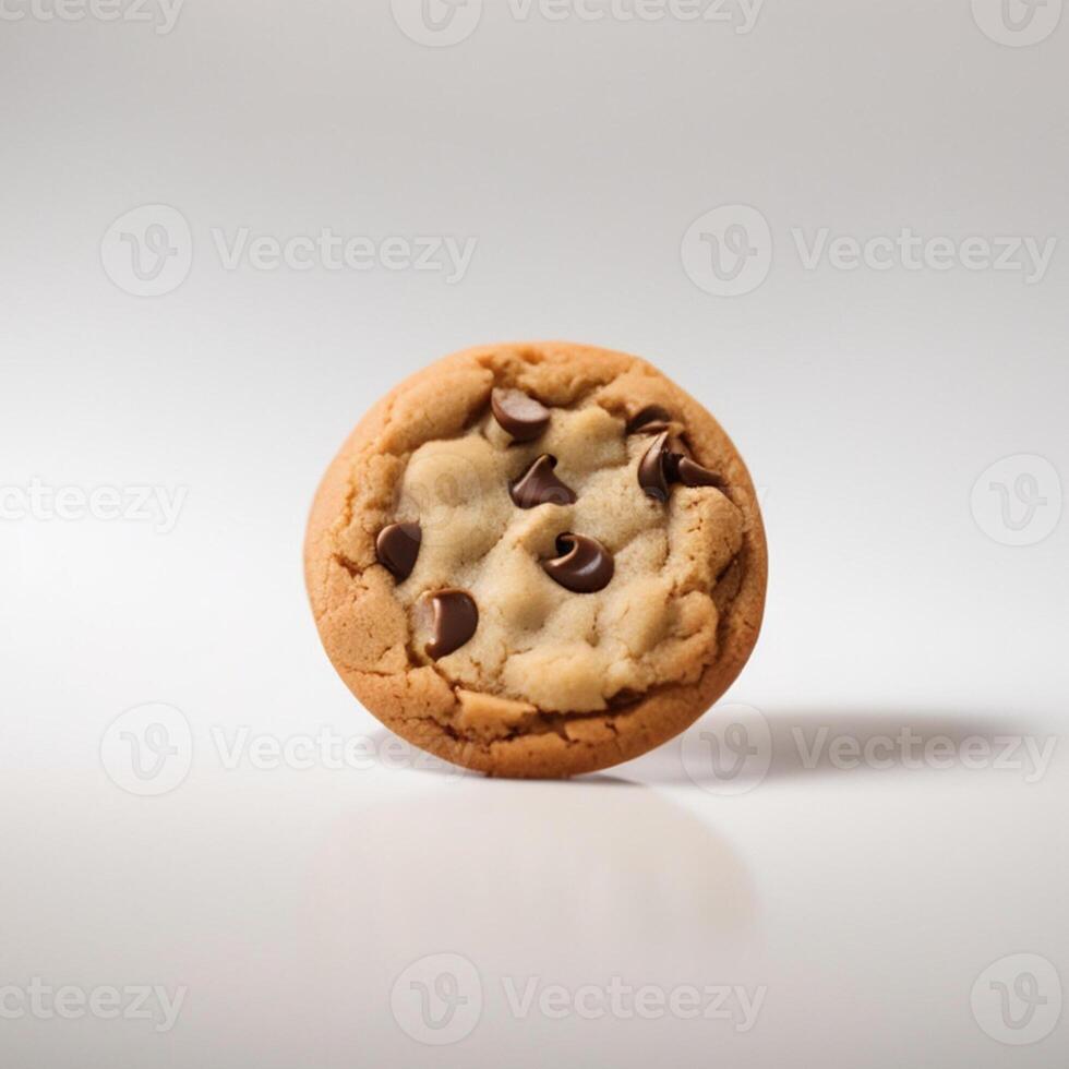 Cookie isolated on white background photo