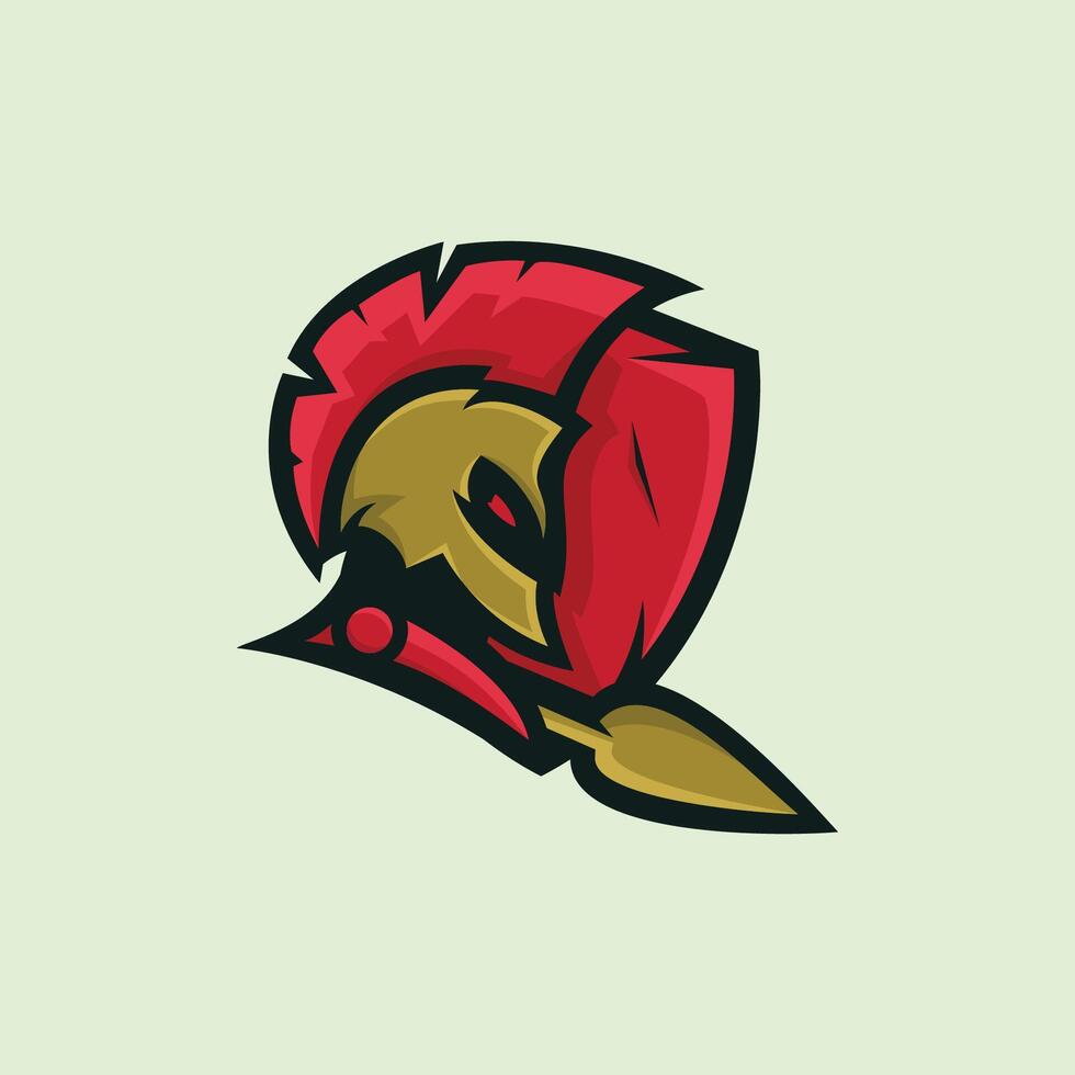 spartan mascot logo vector