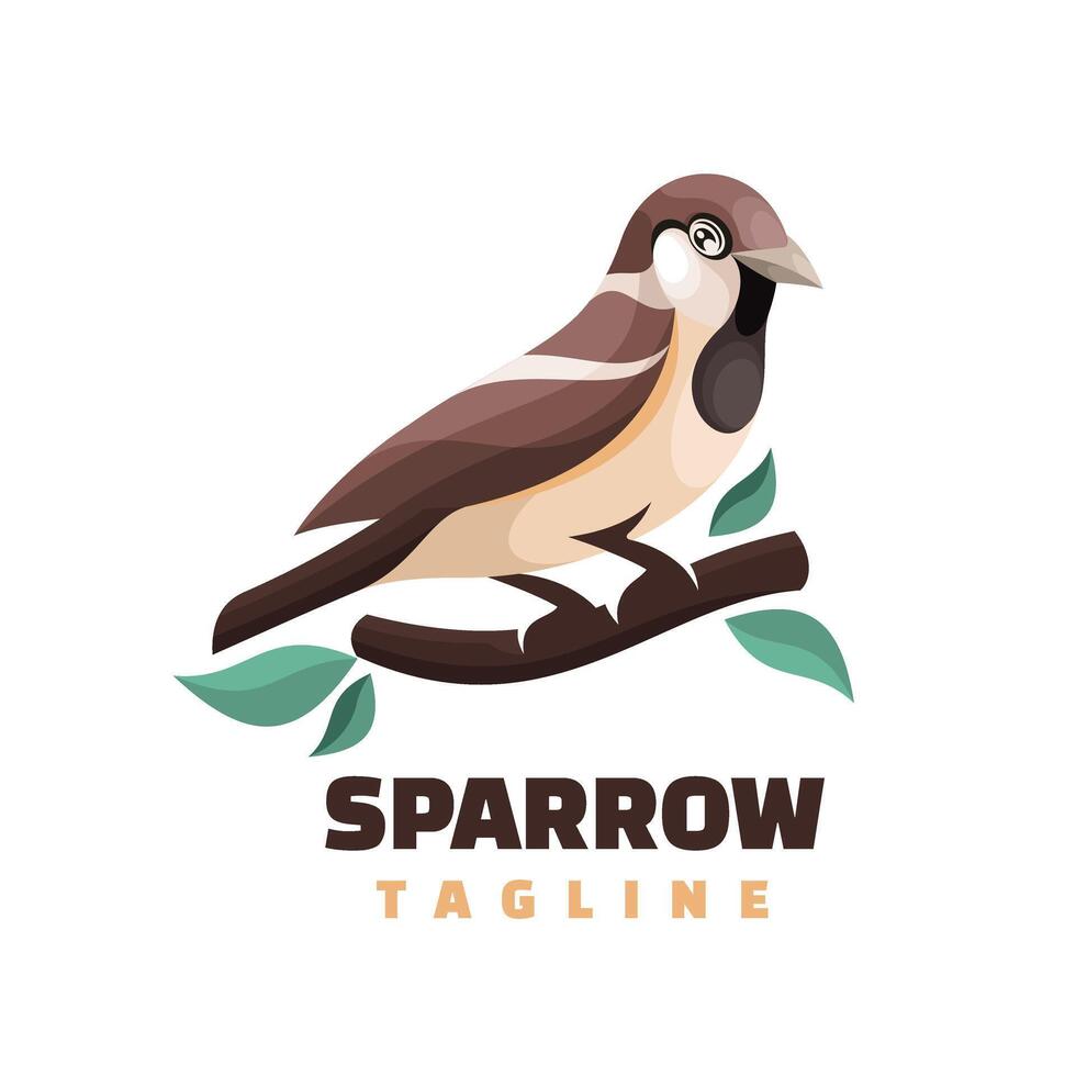bird character mascot logo vector