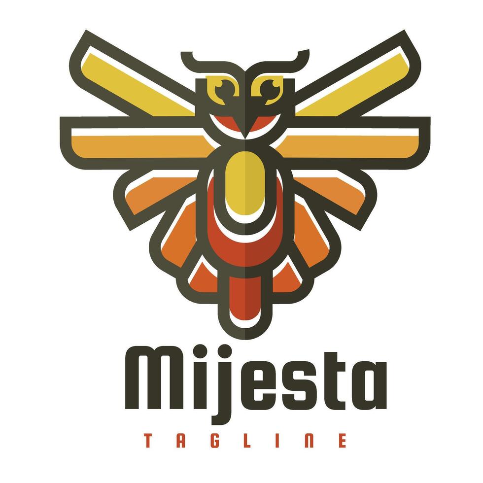 owl bird character mascot logo vector