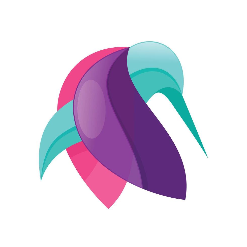 bird collection character logo vector
