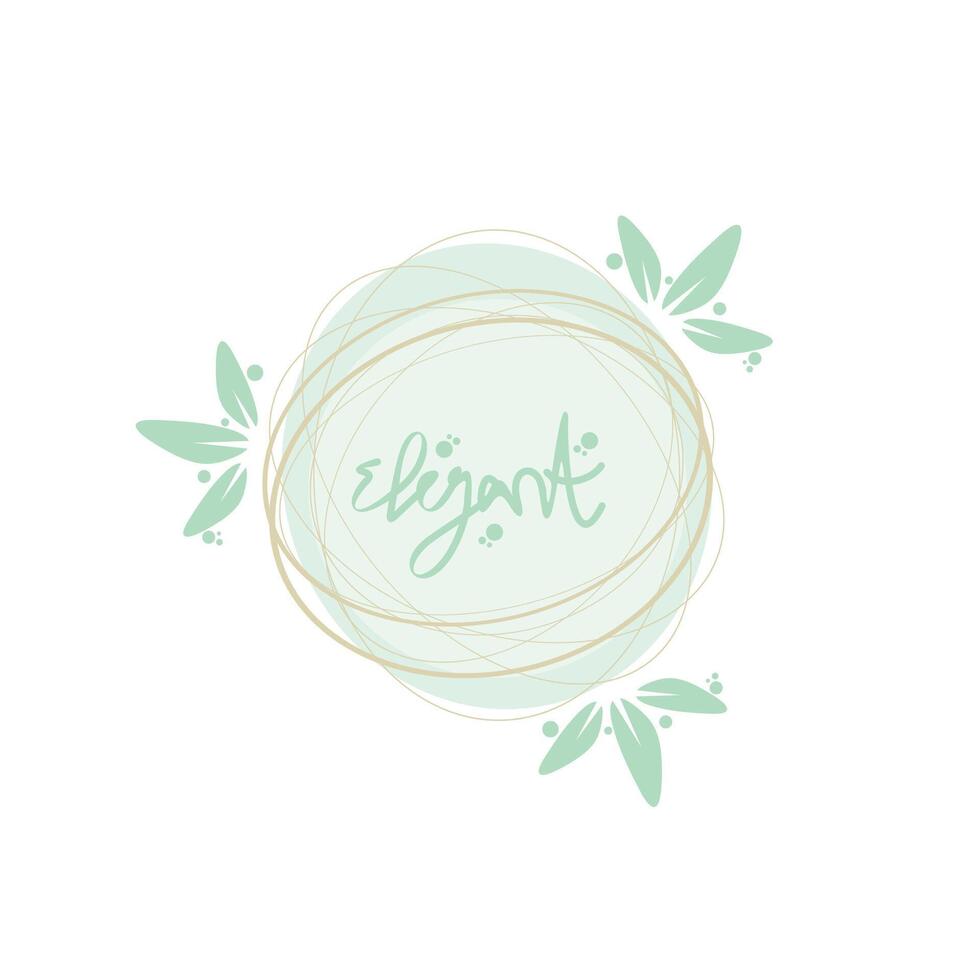 elegant border template vector