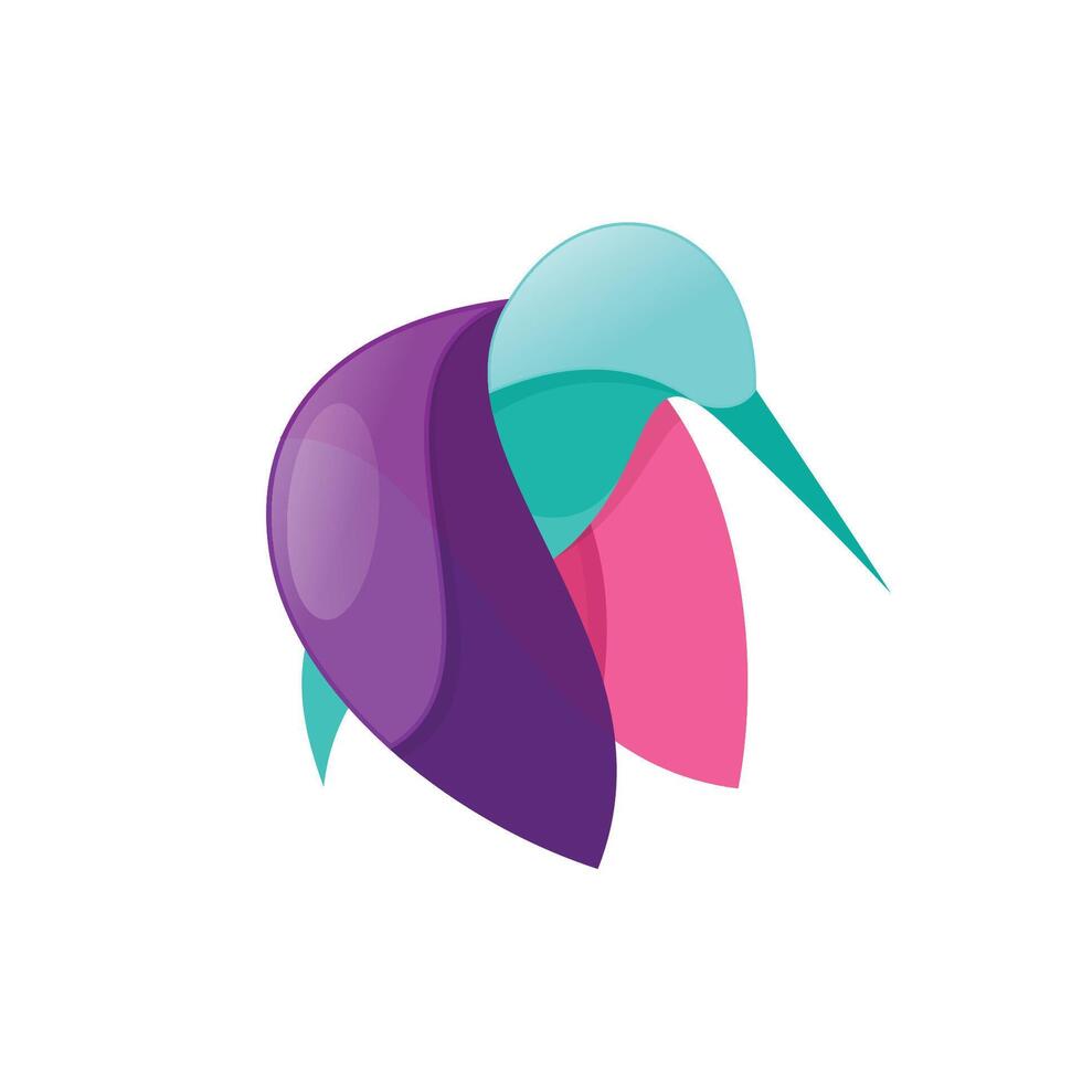 bird collection character logo vector