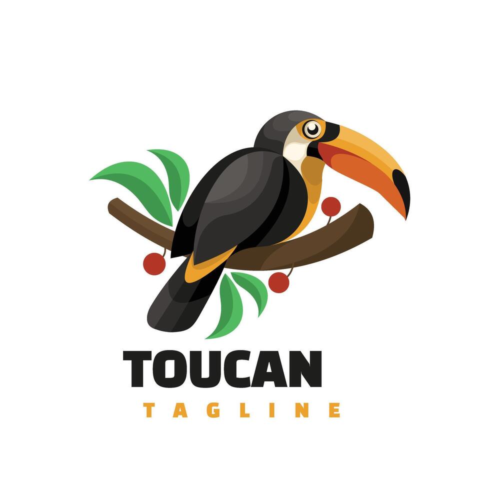 pájaro personaje mascota logo vector