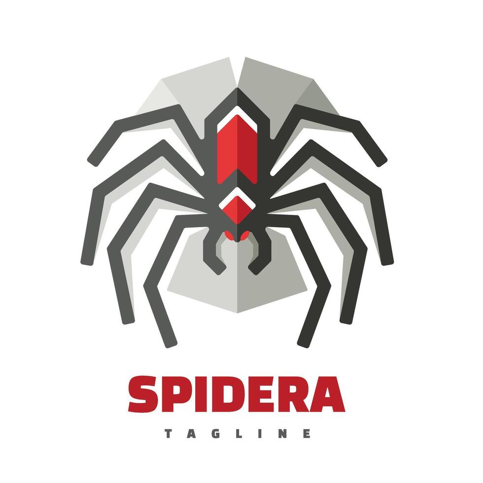 spider character logo mascot vector