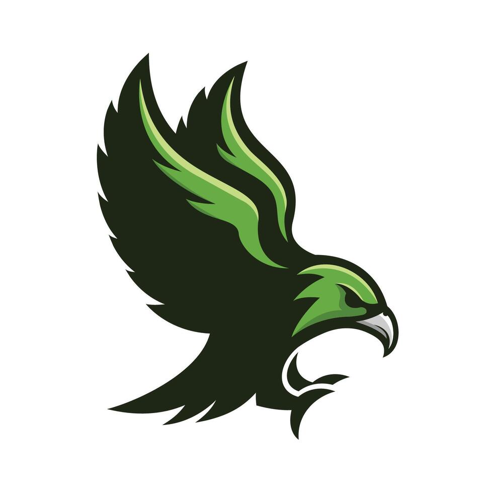 Bird abstract Character logo vector