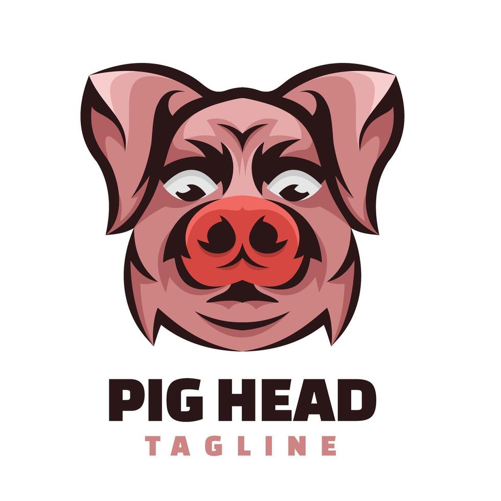 animal head character collection logo vector