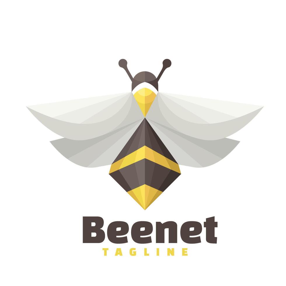 bee character logo mascot vector