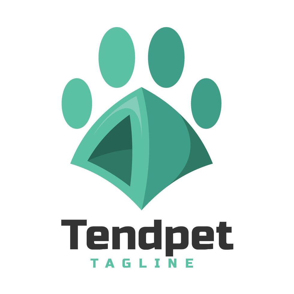 tender y animales paso logo vector