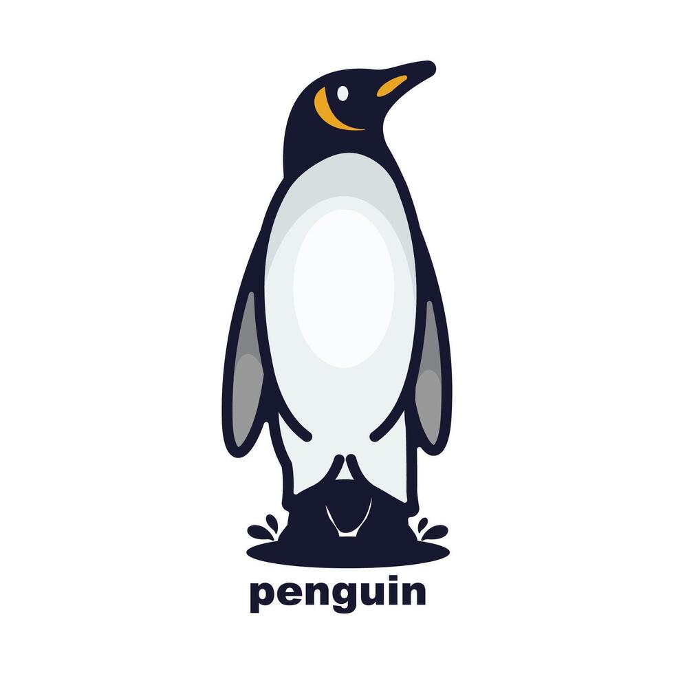 pingüino logo colección vector