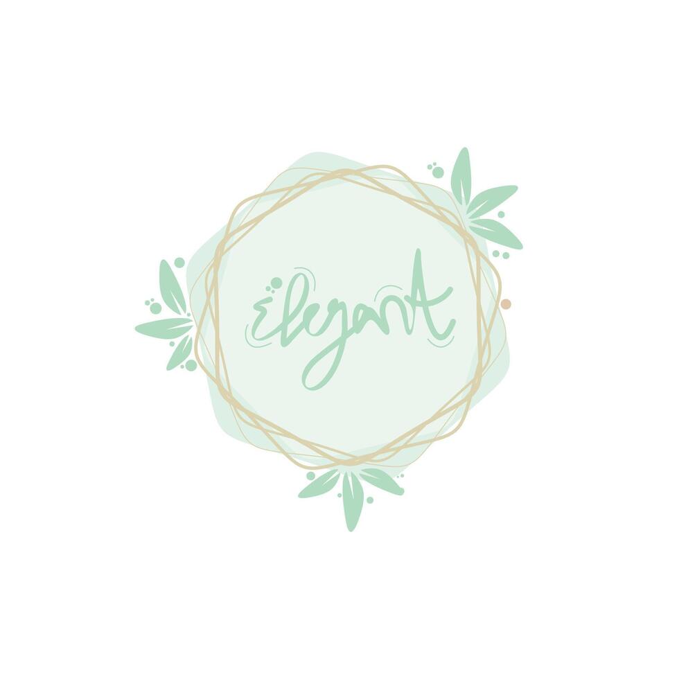 elegant border template vector