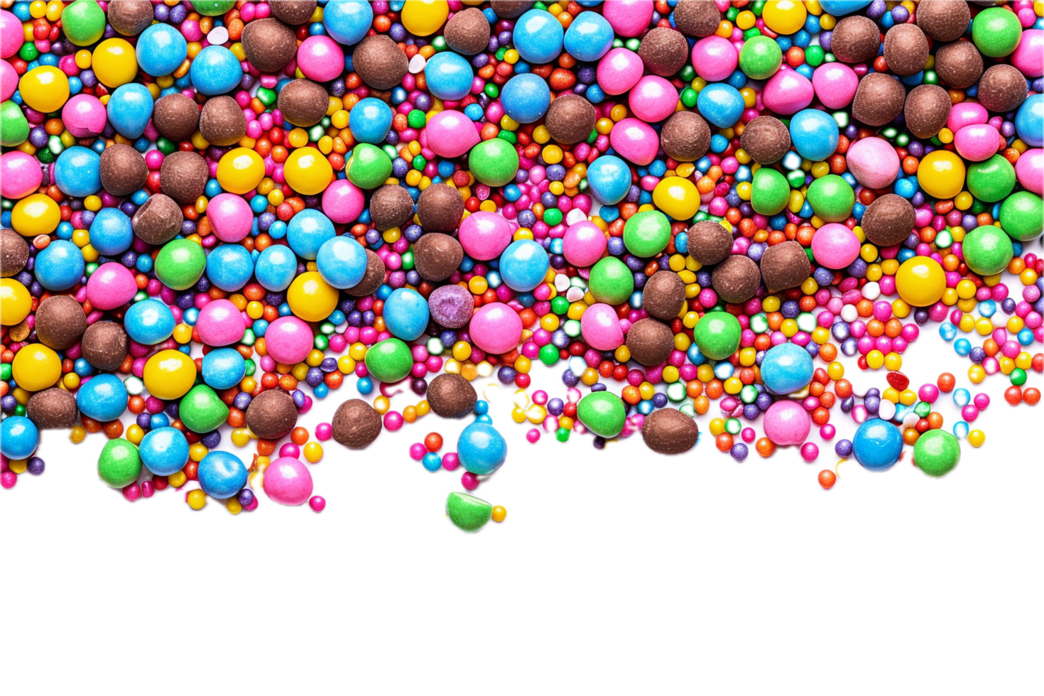 AI generated Colorful Pile of Assorted Candy png