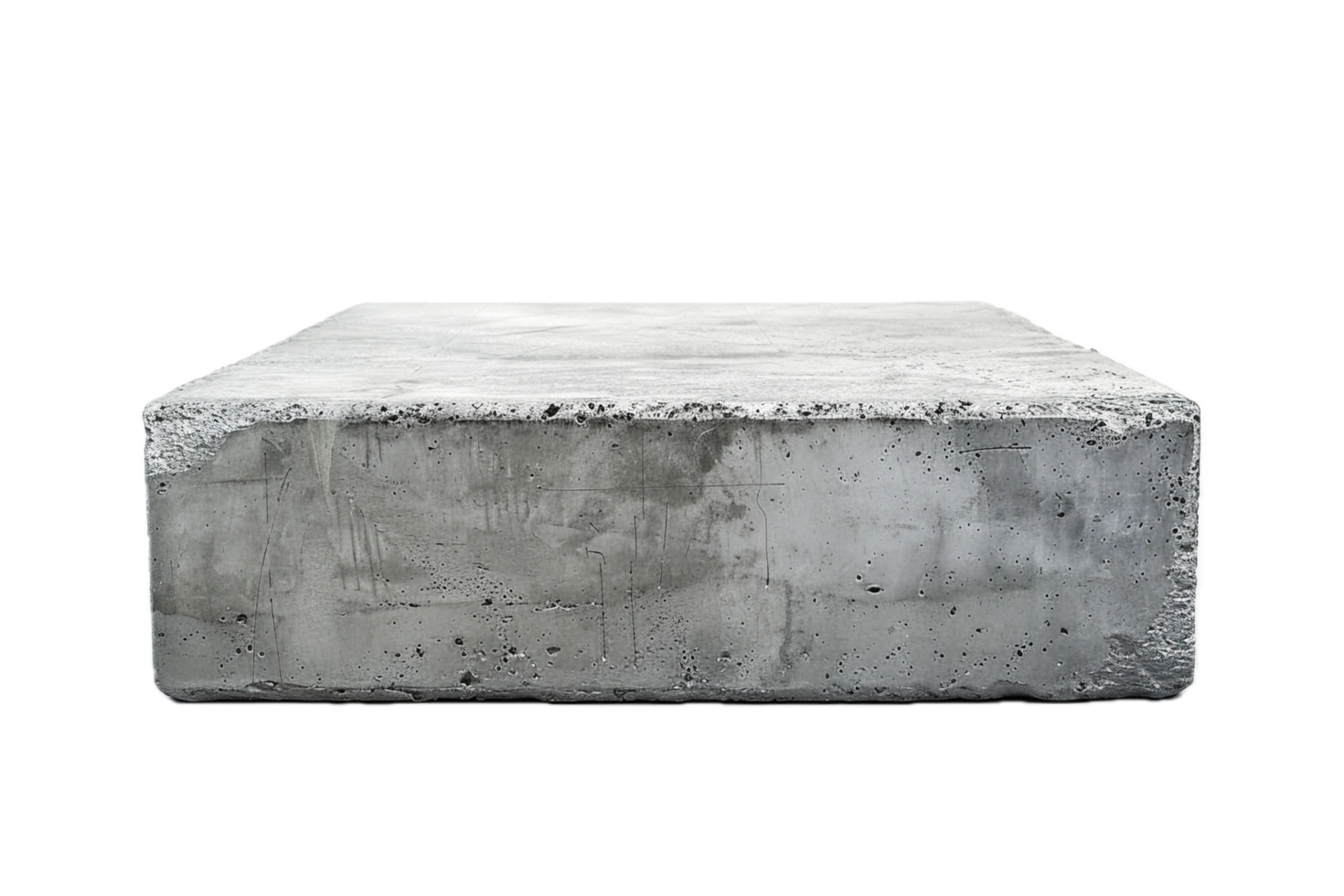 AI generated Solid Concrete Block png