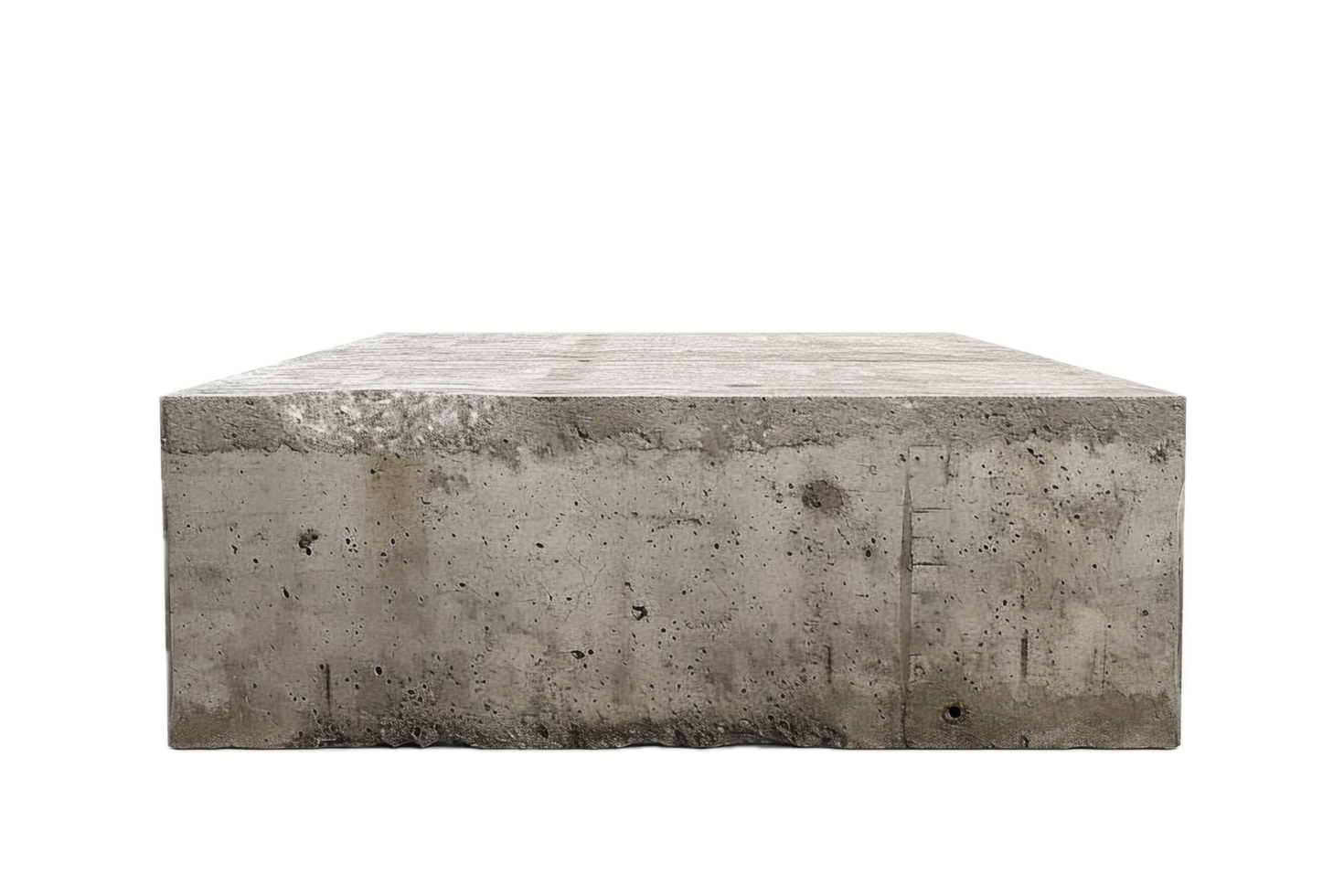 AI generated Solid Concrete Block png