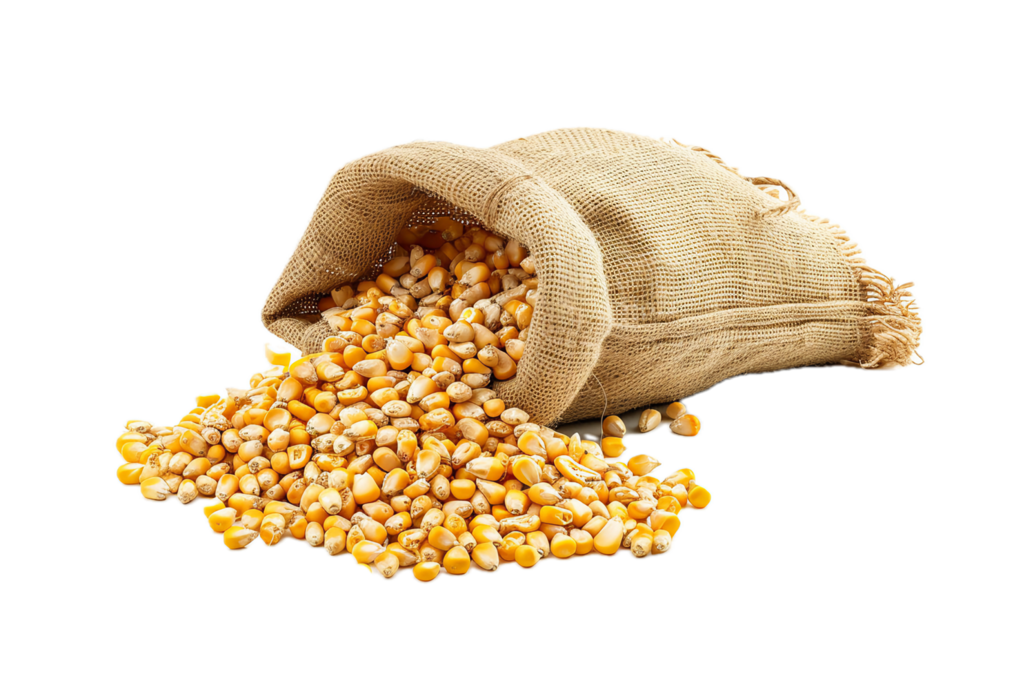 AI generated Pile of Harvested Corn Kernels png