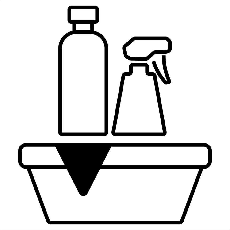 cleaning set icon vector illustration symbol