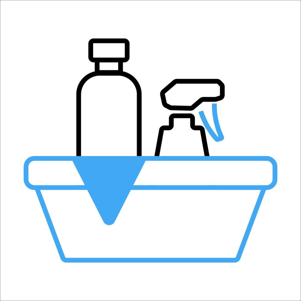 cleaning set icon vector illustration symbol