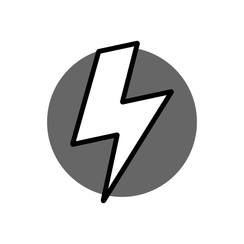 lightning icon vector illustration symbol