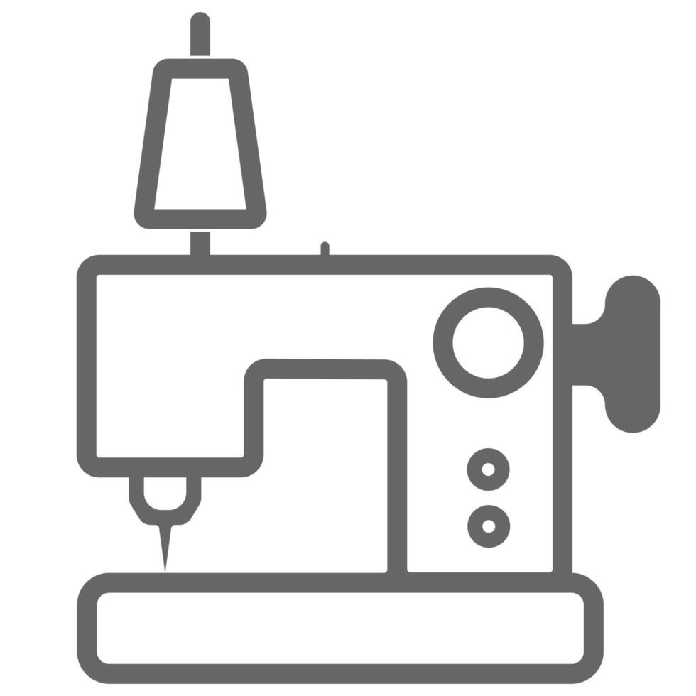 eléctrico de coser máquina icono vector ilustración símbolo