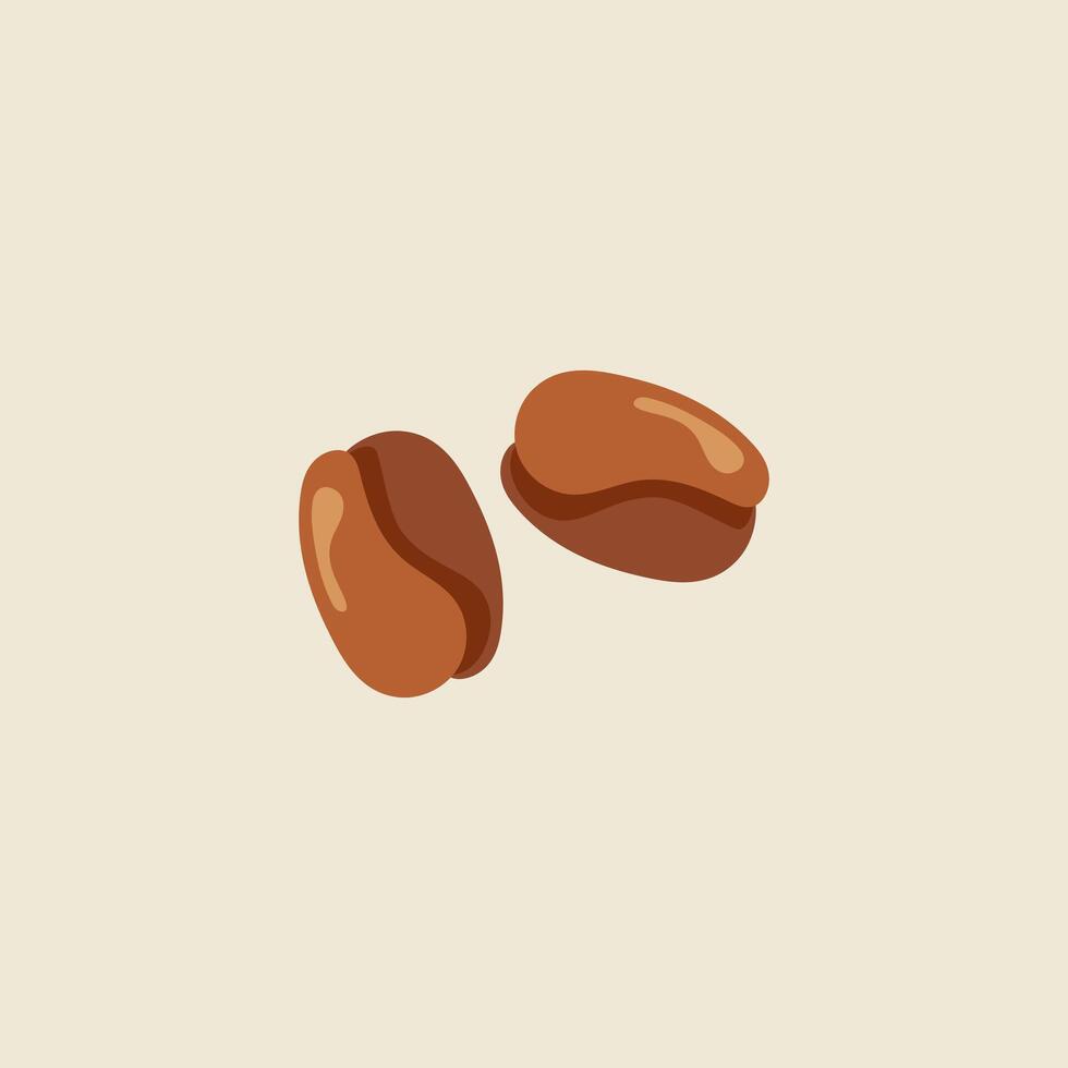 Coffee vector grains for shop or logo icon free set coffee bean vector