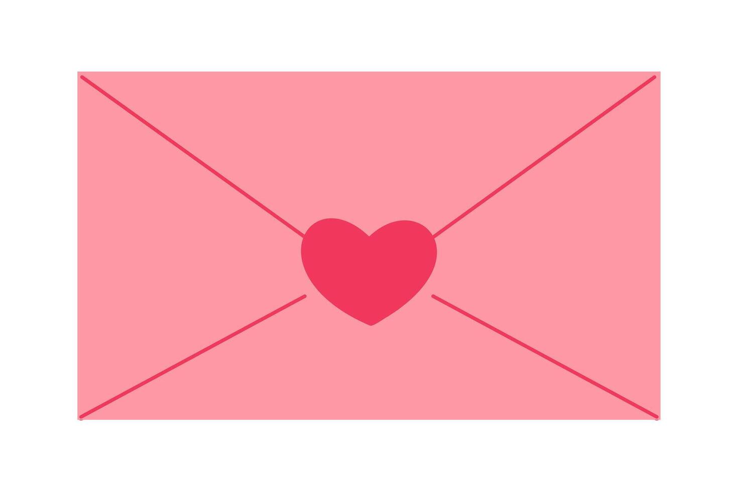 envelope with heart vector