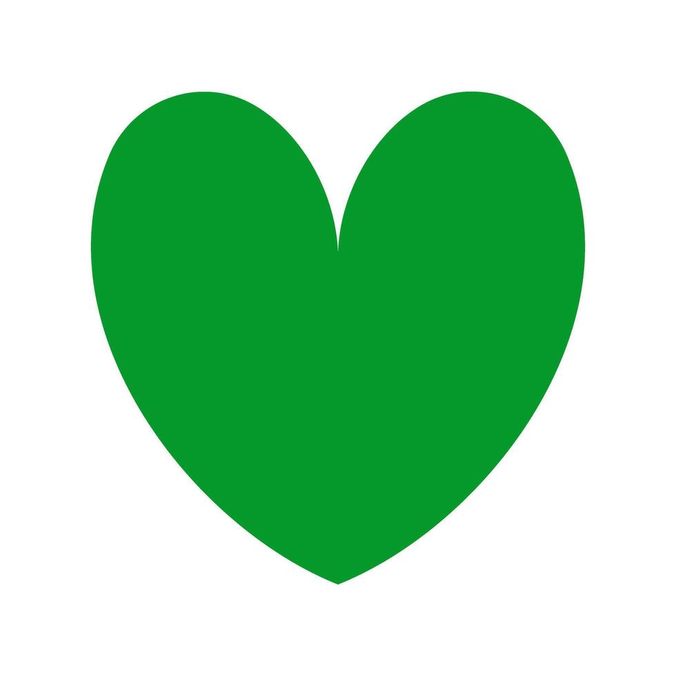 green heart shape for st Patrick's day vector