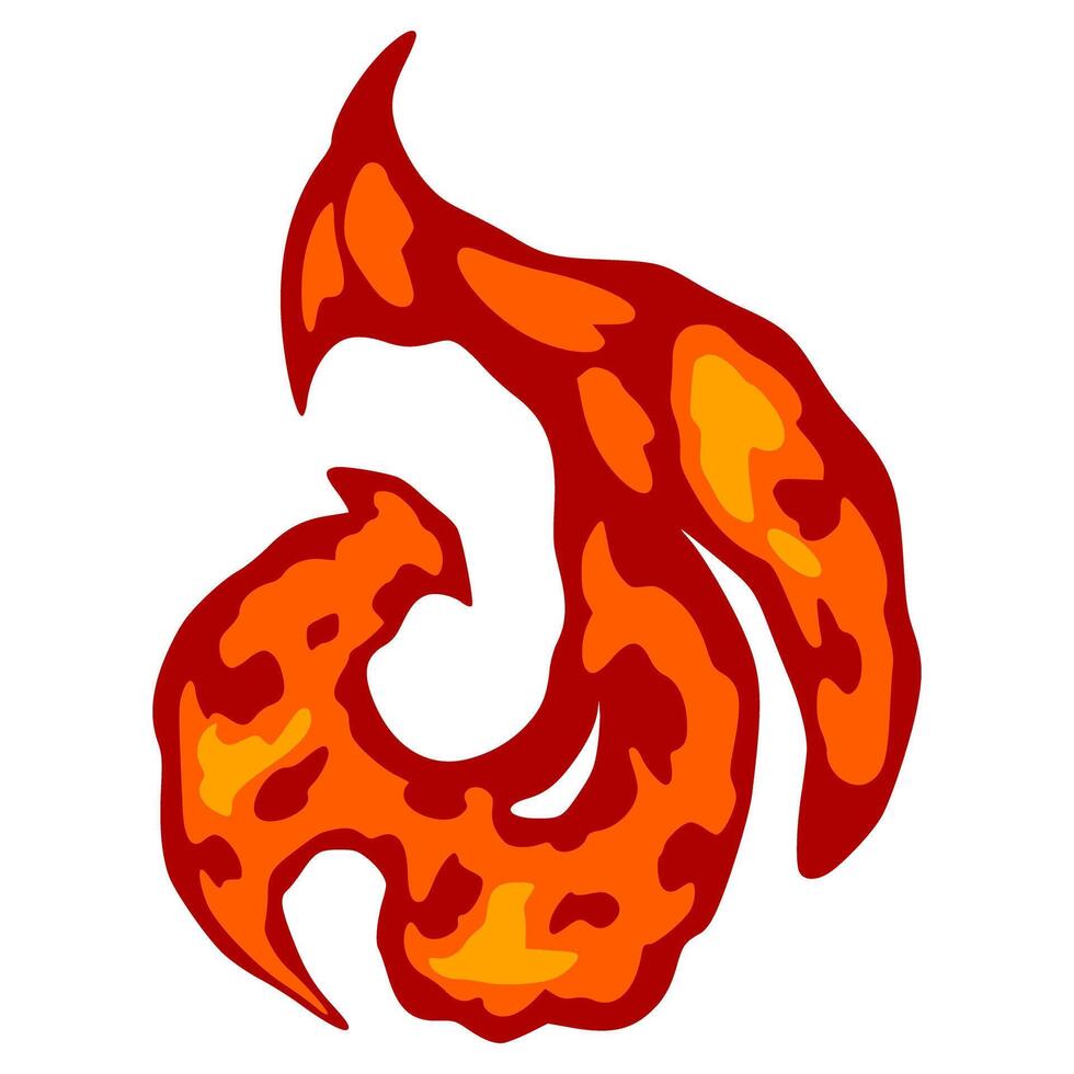 fuego llamas elemento vector