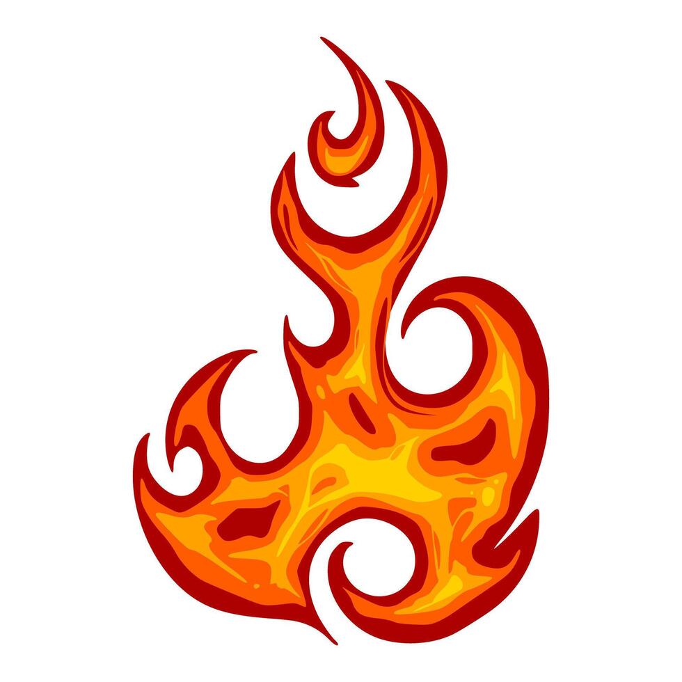 Fire flames Element Vector