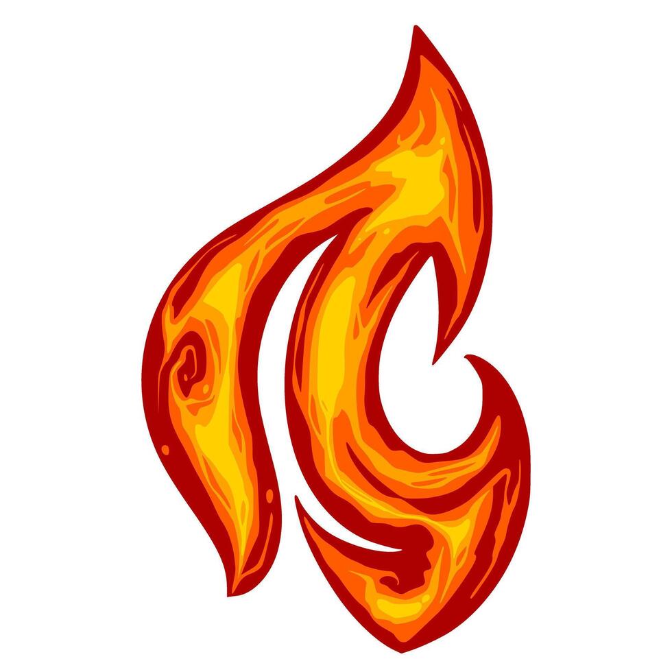 fuego llamas elemento vector