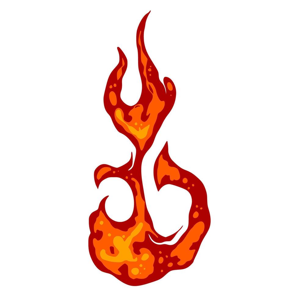 fuego llamas elemento vector