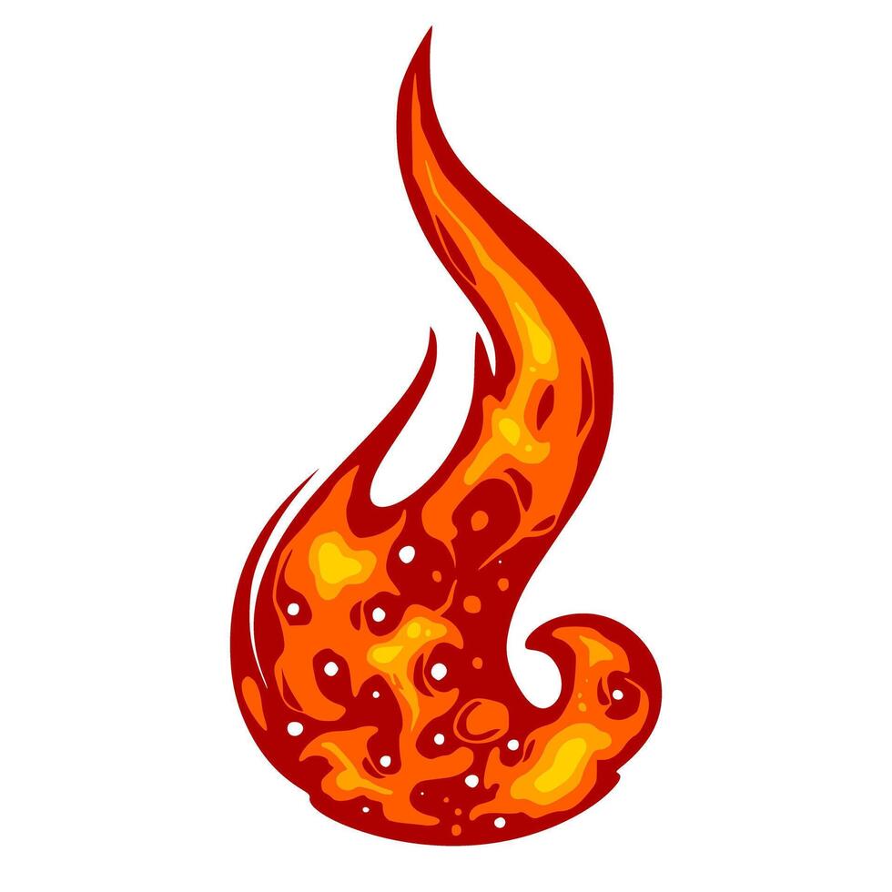 fuego llamas elemento vector