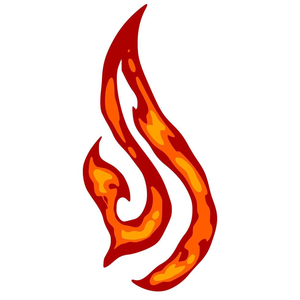 fuego llamas elemento vector